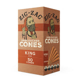Zig-Zag Unbleached King Size Cones