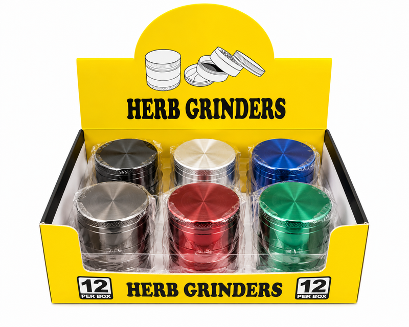 Zinc 4-Piece Herb Grinder (Assorted Colors) - photo 3