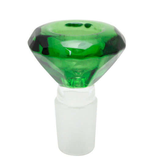 Diamond Glass Bowl Piece, 14mm Male