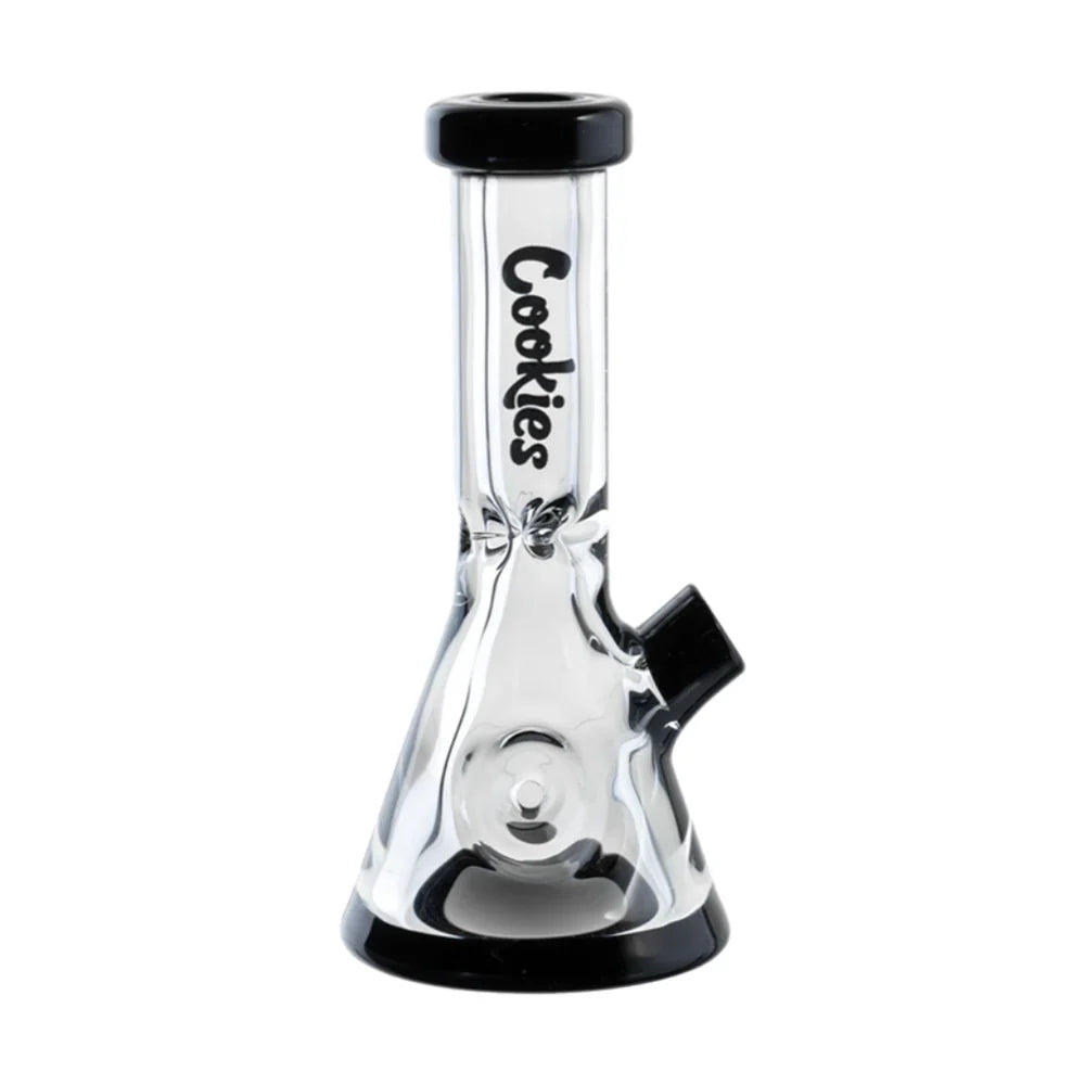 Cookies Mini Beaker Glass Hand Pipe, Black