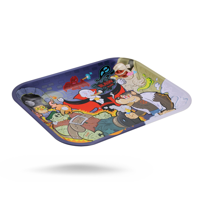 14″ x 11″ Raw Monster Sesh Large Metal Rolling Tray