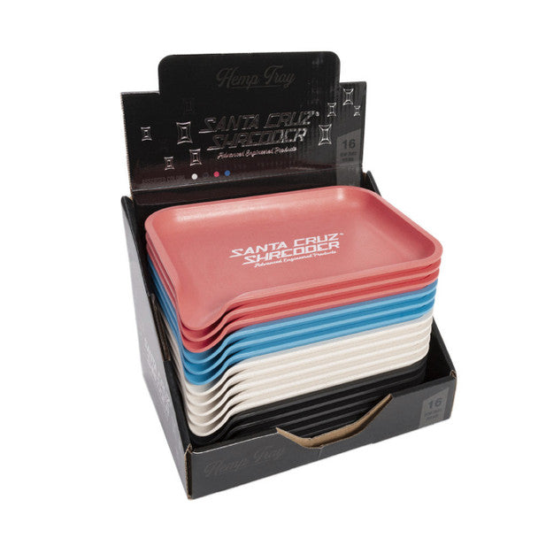 Santa Cruz Shredder Hemp Rolling Tray - 16 Pack Display