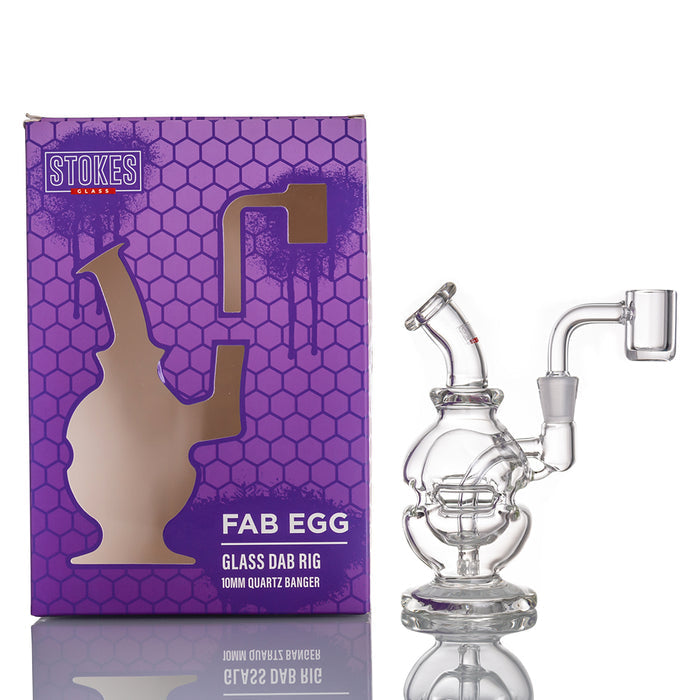 Stokes Fab Egg Glass Dab Rig — 10mm Banger